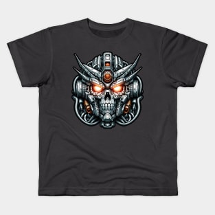 Biomech Skull S01 D38 Kids T-Shirt